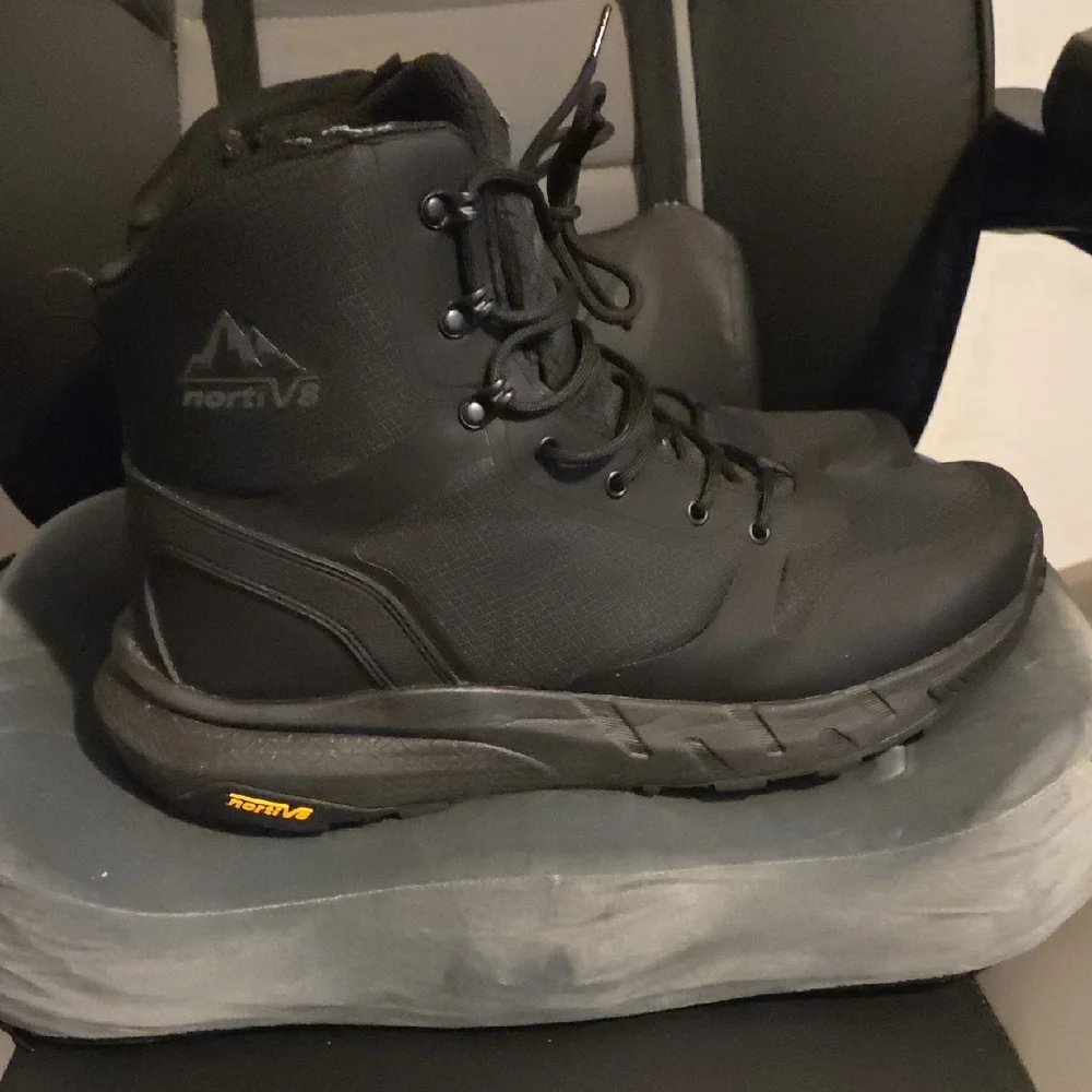 Men's All-Black Waterproof Trail Boots - Unknown Brand